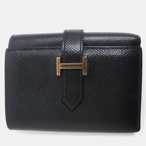 Leather Bearn Mini Wallet - Hermes - Modalova