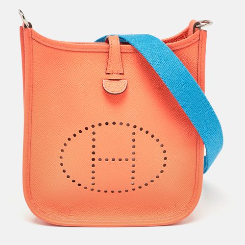 Poppy/Bleu Zanzibar Epsom Leather Evelyne TPM Bag - Hermes - Modalova