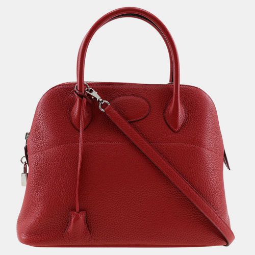 Rouge Vif Leather Bolide 31 Handbag - Hermes - Modalova