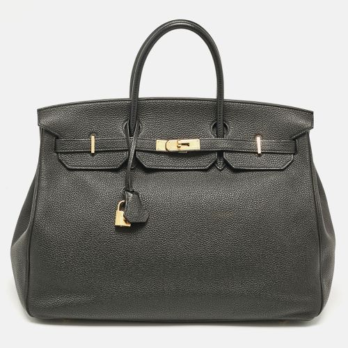 Noir Togo Leather Gold Finish Birkin 40 Bag - Hermes - Modalova