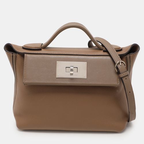 Etoupe Swift Leather Silver Finish 24/24 21 Bag - Hermes - Modalova