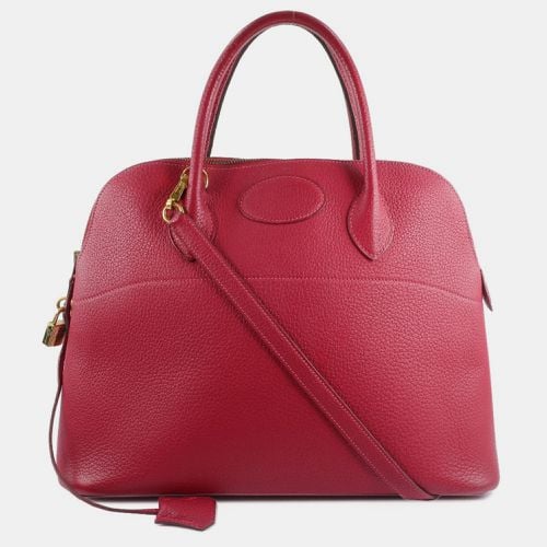 Rouge Leather Bolide 37 Fjord Handbag - Hermes - Modalova