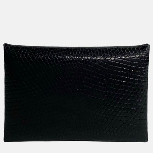 Leather Lizard Calvi Card Case - Hermes - Modalova