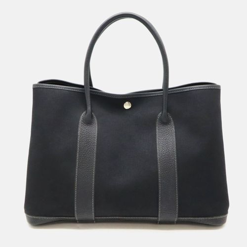 Canvas Leather Garden Party Pm Tote Bag - Hermes - Modalova