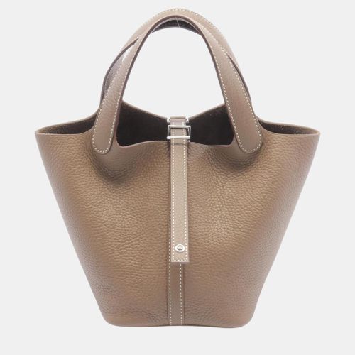 Leather Picotin Lock Pm Handbag - Hermes - Modalova