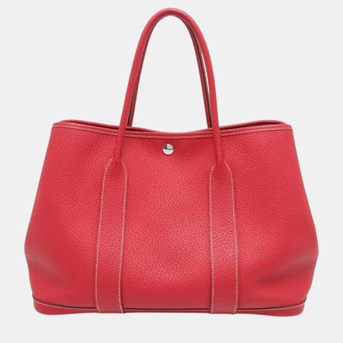 Rouge Casaque Negonda Leather Garden Party bag Size Pm - Hermes - Modalova