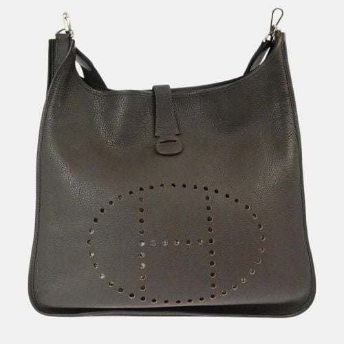 Chocolat Taurillon Clemence Evelyne 2 Tgm Shoulder Bag - Hermes - Modalova