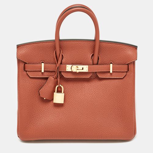 Hermès Cuivre Togo Leather Gold Finish Birkin 25 Bag - Hermes - Modalova