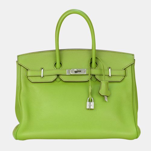 Anise Togo Leather Birkin 35cm with Silver Hardware - Hermes - Modalova