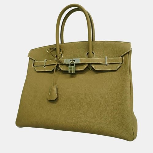 Etoupe Togo Birkin 35 Y Engraved Ladies Handbag - Hermes - Modalova