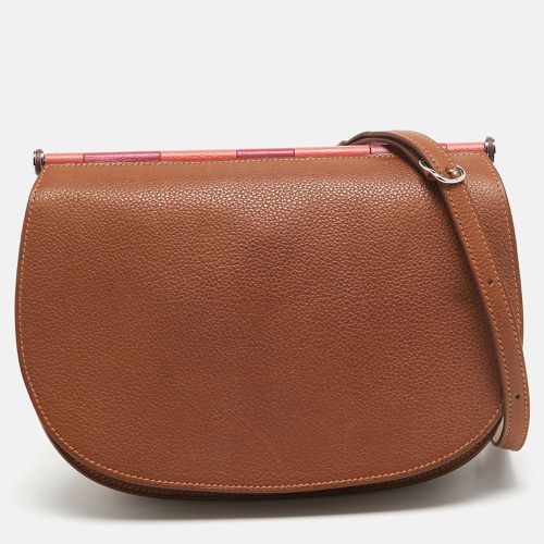 Fauve/Chevre Pink Barenia Leather Saut Bag - Hermes - Modalova