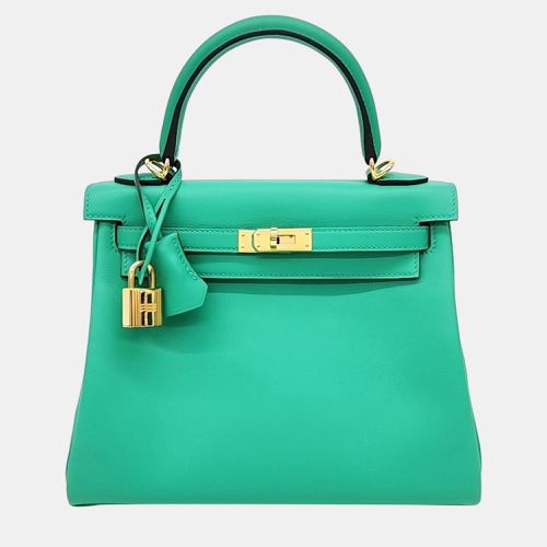 Hermes Green Leather Kelly 25 Bag - Hermes - Modalova