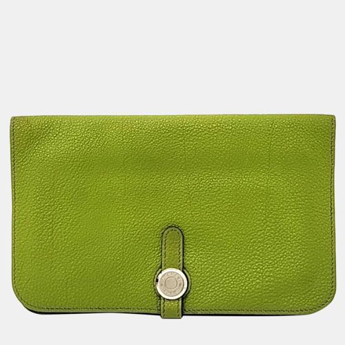 Vert Anis Togo Dogon Long Wallet - Hermes - Modalova