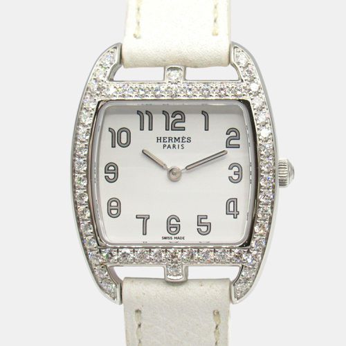 Cape Cod Diamond Bezel Stainless Steel Leather Women's Watch - Hermes - Modalova