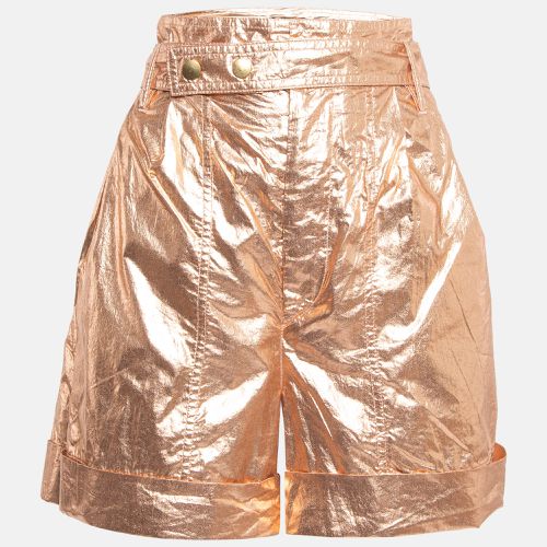 Rose Gold Cotton Belted Tweni Shorts M - Isabel Marant - Modalova