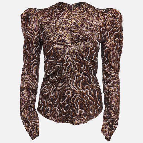 Patterned Lurex Ruched Top S - Isabel Marant - Modalova