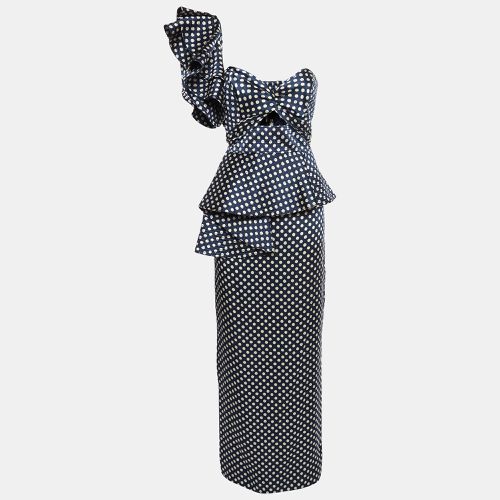 Polka Dot Silk Ruffled Rousseau Maxi Dress M - Johanna Ortiz - Modalova