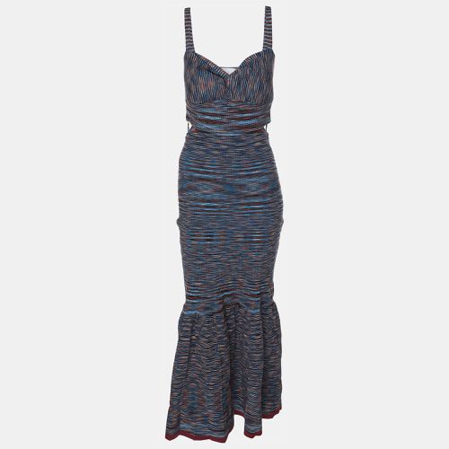 Space Dye Ribbed Knit Shania Pleated Dress M - Jonathan Simkhai - Modalova