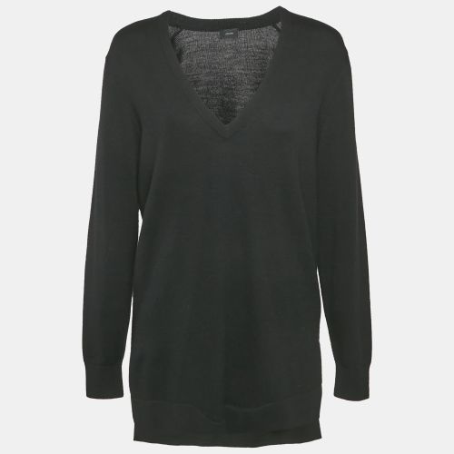 Wool V-Neck Long Sleeve Tunic Sweater M - Joseph - Modalova