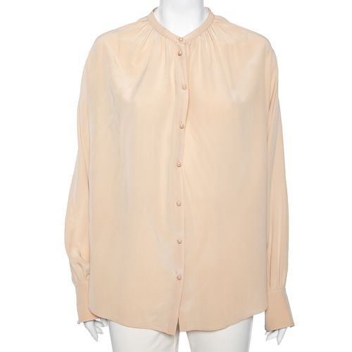 Silk Oriental Neckline Everett Button Front Top L - Joseph - Modalova