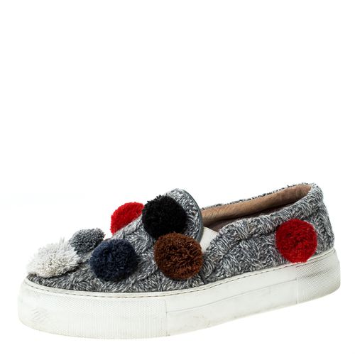 Wool Blend Pom Pom Slip On Sneakers Size 39 - Joshua Sanders - Modalova