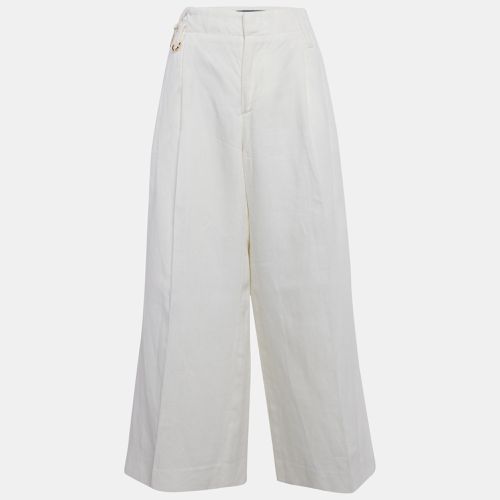 Off- Linen Wide-Leg Cropped Pants L - Jacquemus - Modalova