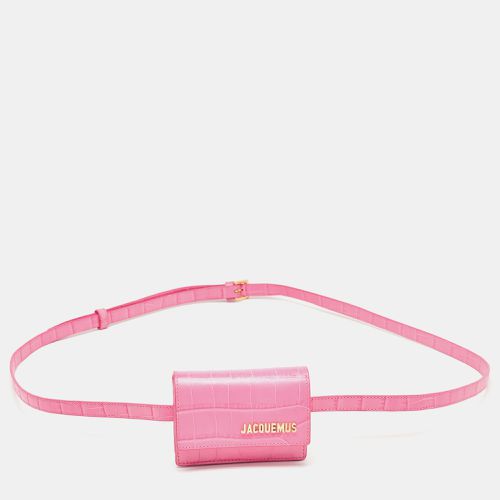 Croc Embossed Leather La Riviera Double Tour Belt Bag - Jacquemus - Modalova