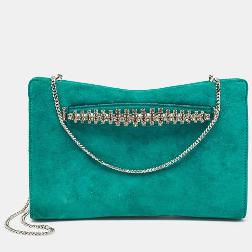 Suede Crystals Venus Clutch On Chain - Jimmy Choo - Modalova