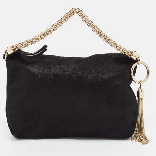 Shimmer Suede Callie Chain Clutch - Jimmy Choo - Modalova