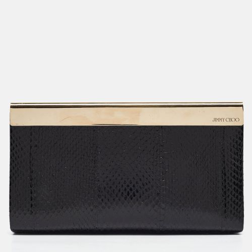 Gold Snakeskin Cayla Clutch - Jimmy Choo - Modalova