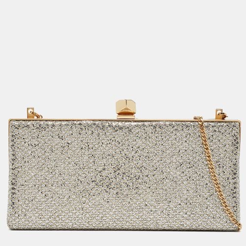 Gold Glitter Celeste Chain Clutch - Jimmy Choo - Modalova