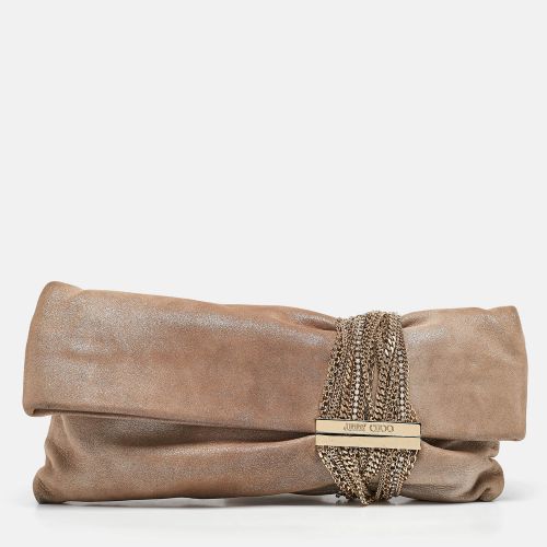 Shimmering Suede Chandra Clutch - Jimmy Choo - Modalova