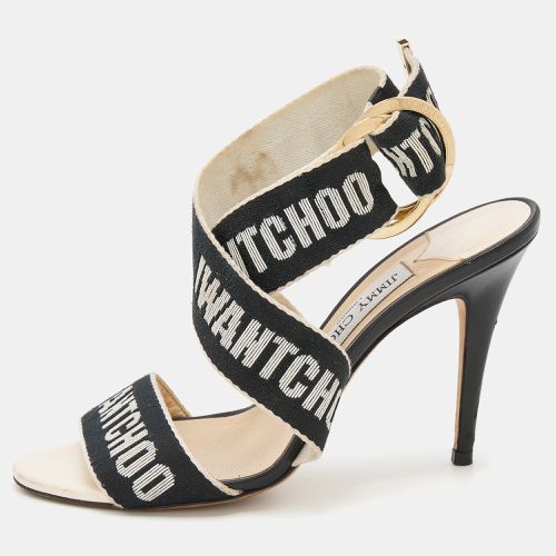 Black Web Bailey Logo Ankle Strap Sandals Size 38 - Jimmy Choo - Modalova