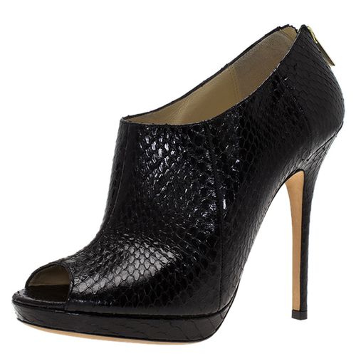 Python Leather Booties Size 38.5 - Jimmy Choo - Modalova