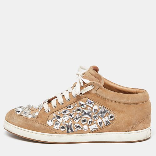 Suede Miami Crystal Embellished Sneakers Size 41 - Jimmy Choo - Modalova