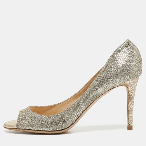 Gold Glitter Fabric Evelyn Pumps Size 39.5 - Jimmy Choo - Modalova