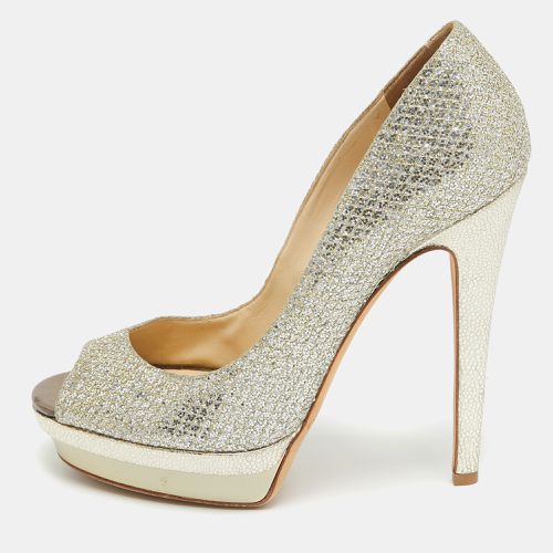 Glitter Fabric Torte Platform Pumps Size 39 - Jimmy Choo - Modalova