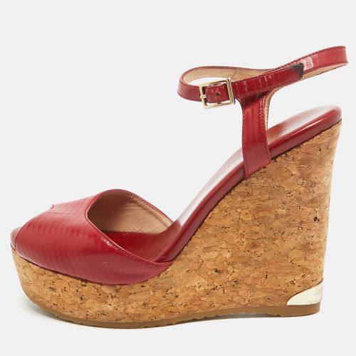 Leather Pela Cork Wedge Sandals Size 35.5 - Jimmy Choo - Modalova