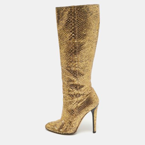 Python Leather Knee Length Boots Size 37 - Jimmy Choo - Modalova