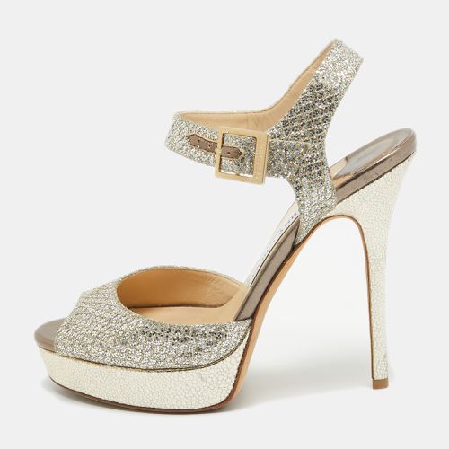 Glitter Linda Ankle Strap Sandals Size 38 - Jimmy Choo - Modalova