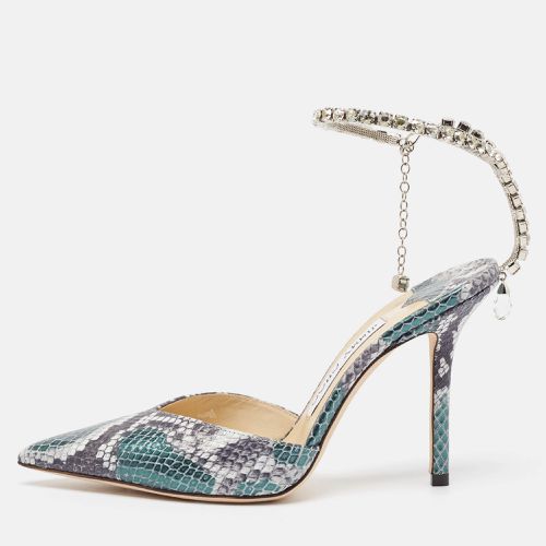 Snakeskin Embossed Leather Saeda Pumps Size 35 - Jimmy Choo - Modalova