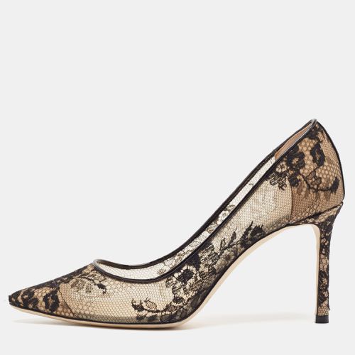 Lace and Patent Leather Romy Pumps Size 38 - Jimmy Choo - Modalova