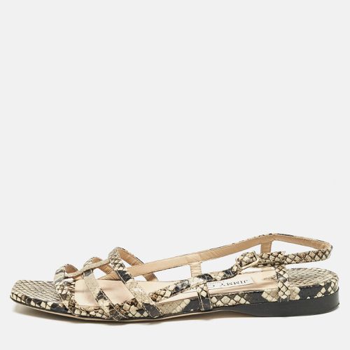 Python Embossed Leather Slingback Sandals Size 36 - Jimmy Choo - Modalova