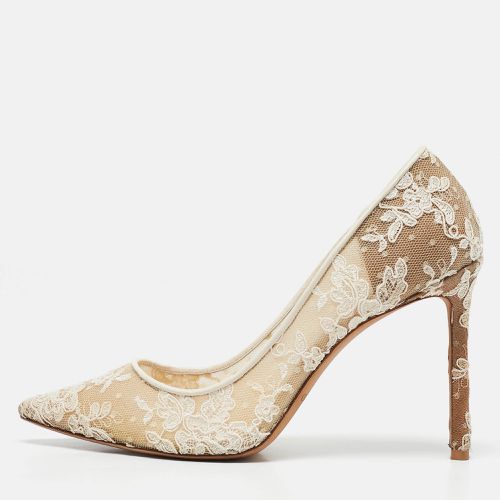 Ivory Lace Romy Pumps Size 39.5 - Jimmy Choo - Modalova