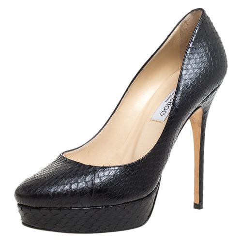 Python Leather Cosmic Platform Pumps Size 39 - Jimmy Choo - Modalova