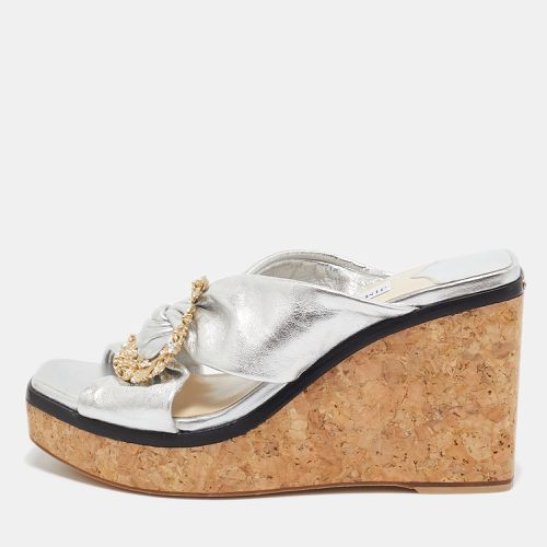 Leather Nevara Wedge Sandals Size 36.5 - Jimmy Choo - Modalova