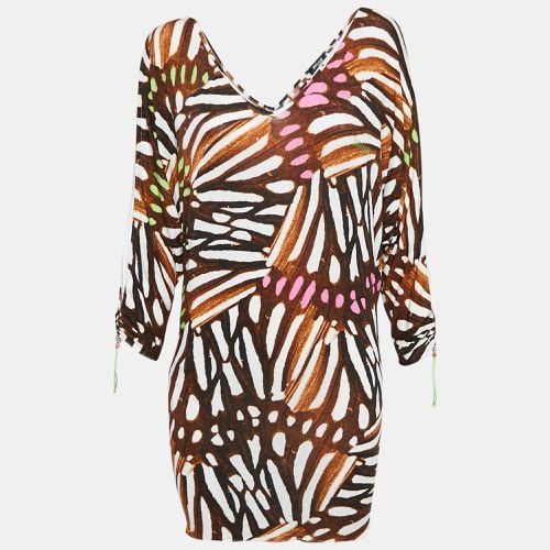 Beachwear Printed Jersey Cover-Up Dress M - Just Cavalli - Modalova