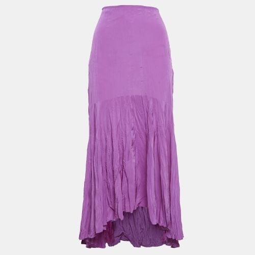 Crinkle Crepe Asymmetric Midi Skirt S - Just Cavalli - Modalova