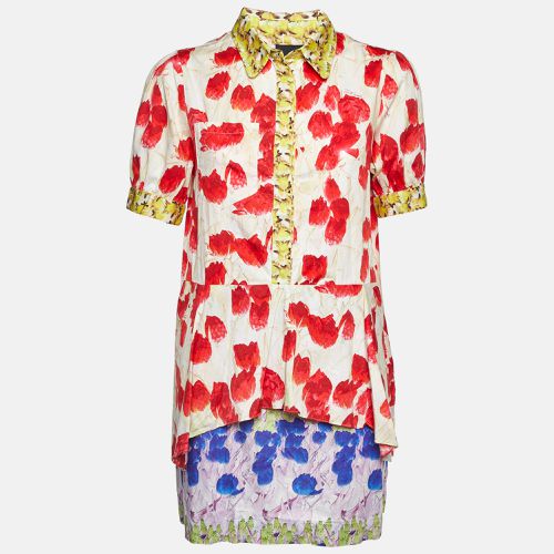 Printed Cotton Mini Dress L - Just Cavalli - Modalova