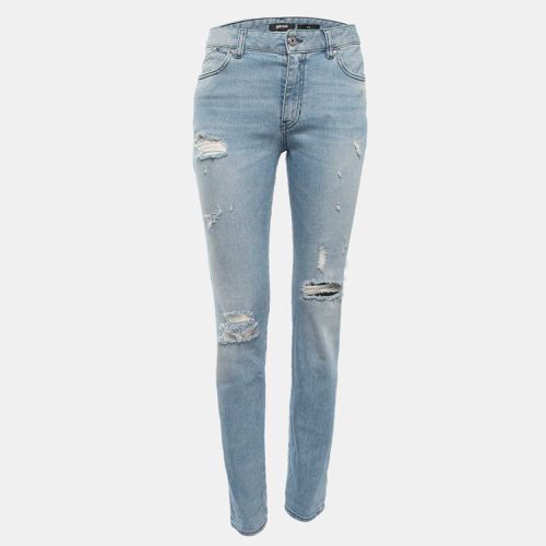 Distressed Denim Slim Fit Jeans M Waist 29" - Just Cavalli - Modalova